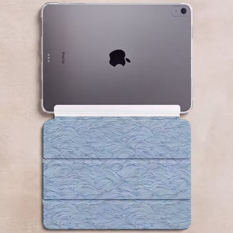 iPad hoes - Golven - Ritmisch - Blauw — 6