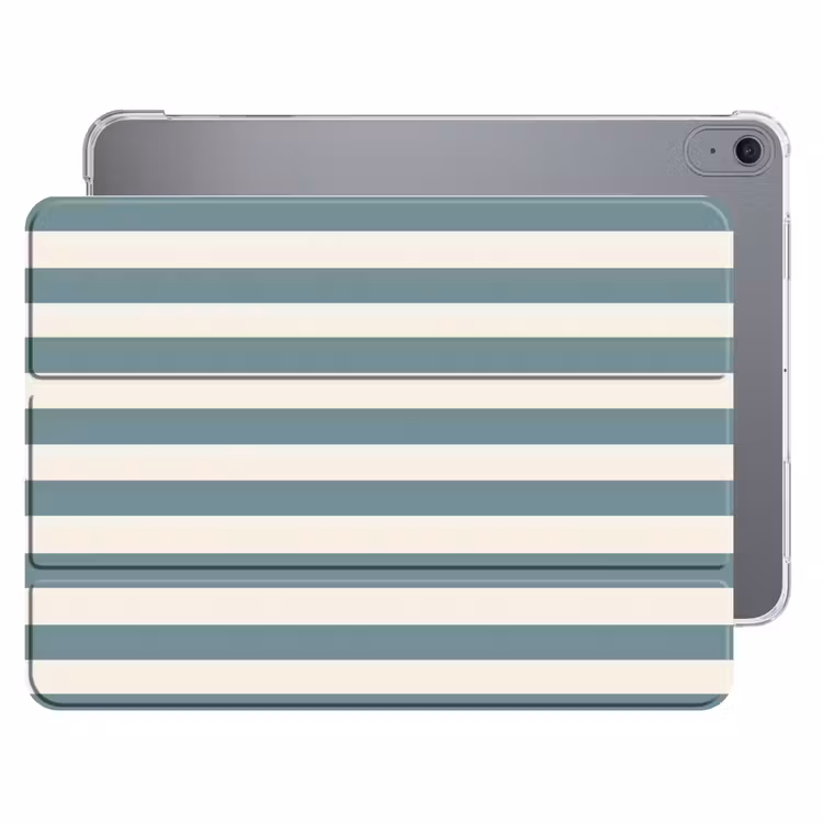 iPad hoes - Strepen - Modern - Blauw — 1