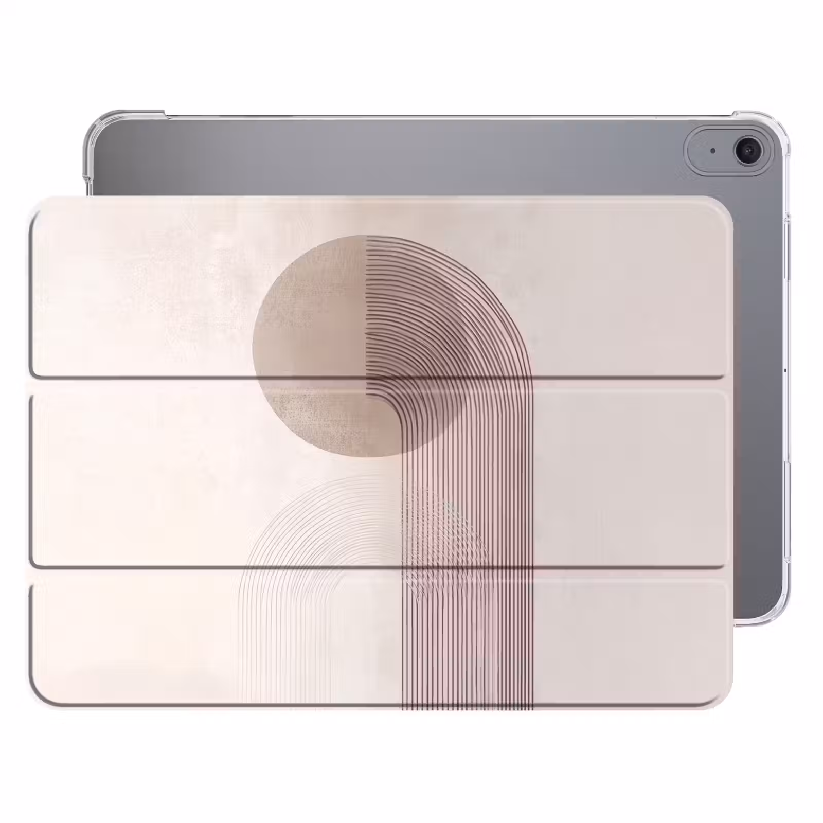 iPad hoes - Minimalistisch - Cirkel - Lichtgrijs — 1