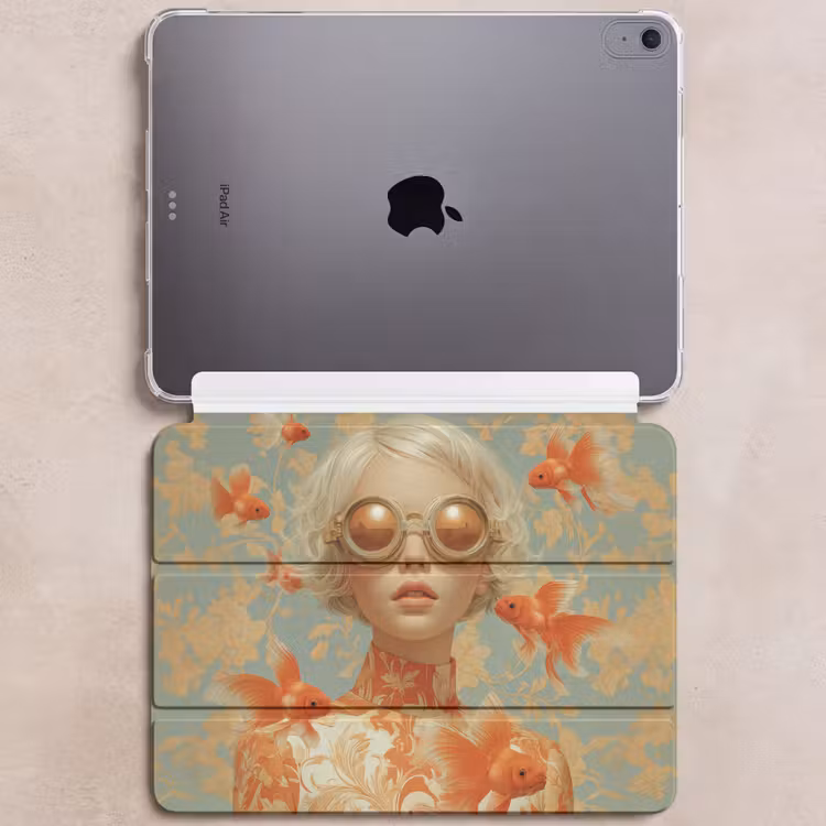 iPad hoes - Goudvissen - Oranje - Vrouw - Blond — 6