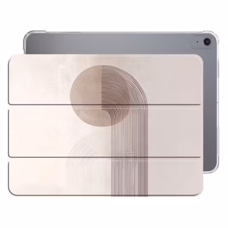 iPad hoes - Minimalistisch - Cirkel - Lichtgrijs — 1