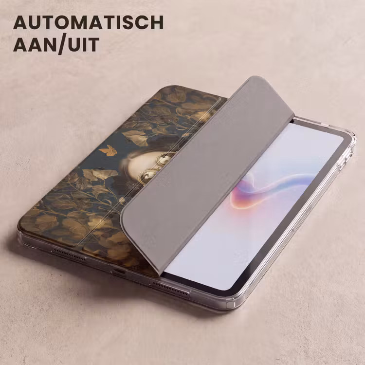 iPad hoes - Vrouw - Bladeren - Goud - Vlinders — 5