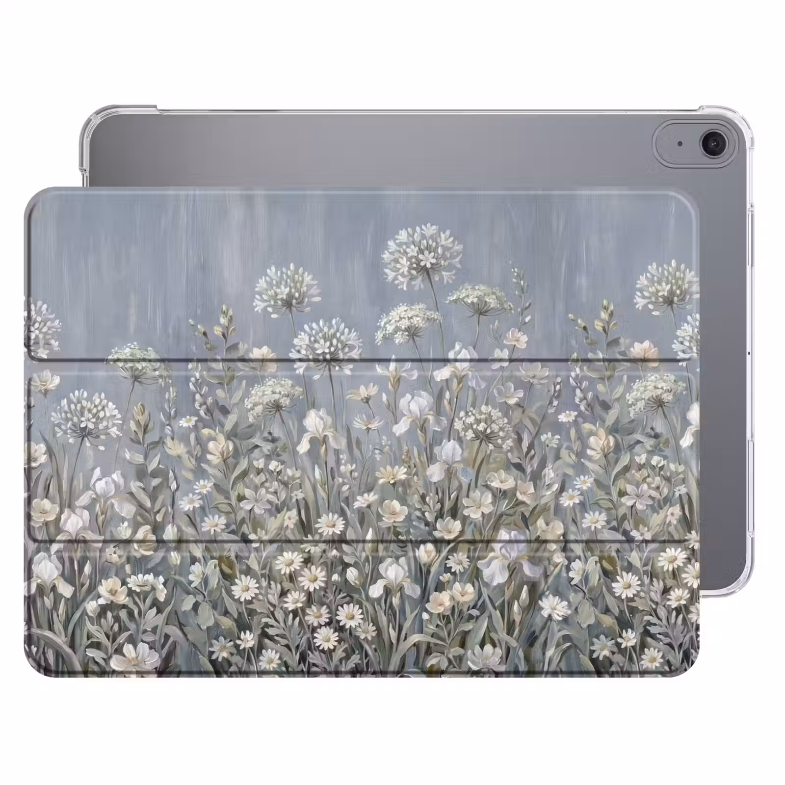 iPad hoes - Bloemen - Botanisch - Blauw — 1