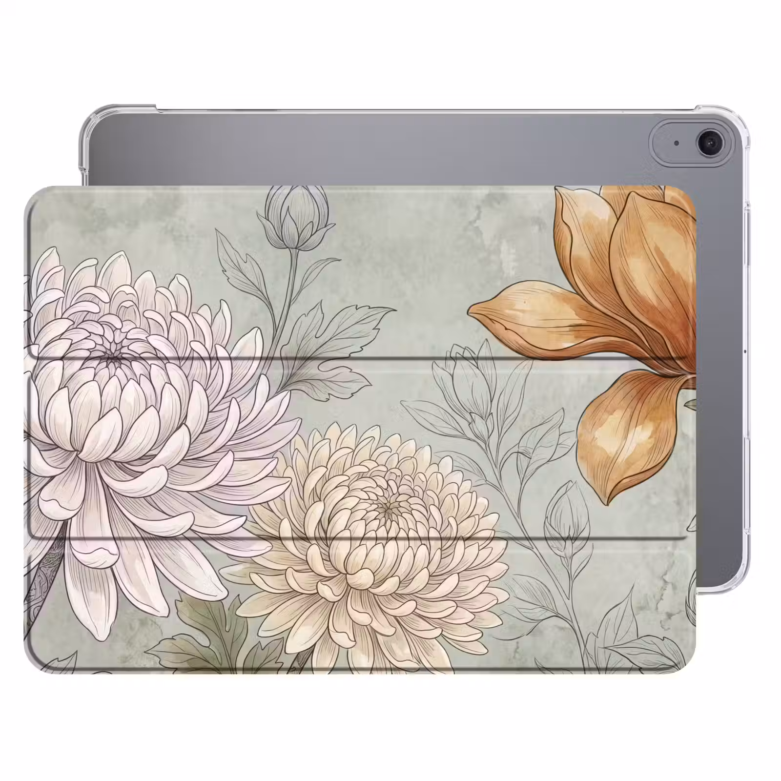 iPad hoes - Illustratie - Bloemen - Groen — 1