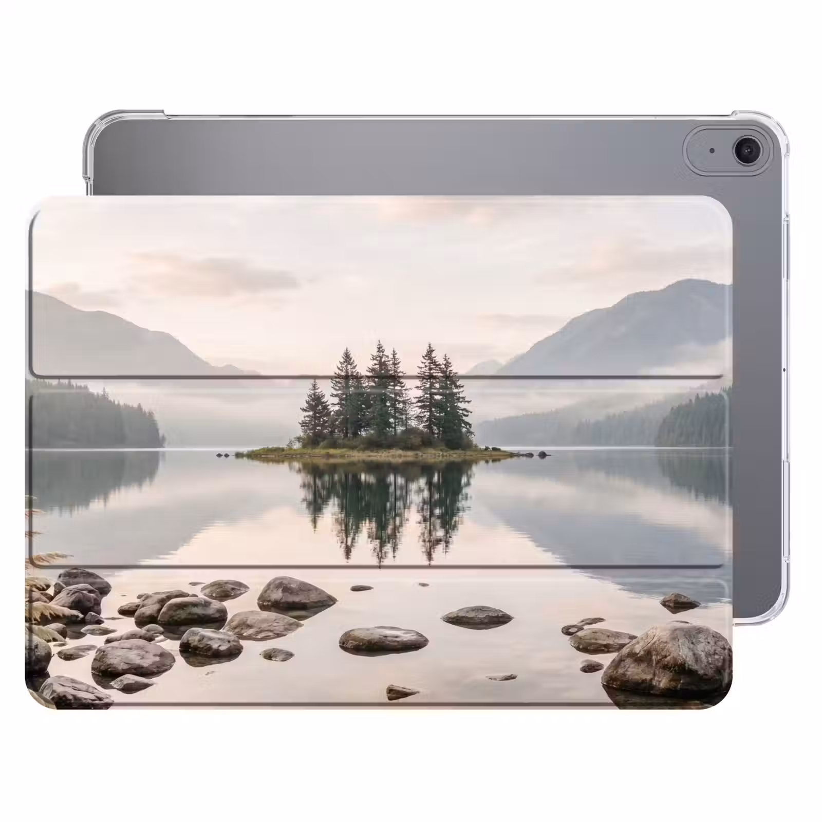 iPad hoes - Meer - Bergen - Landschap - Groen — 1
