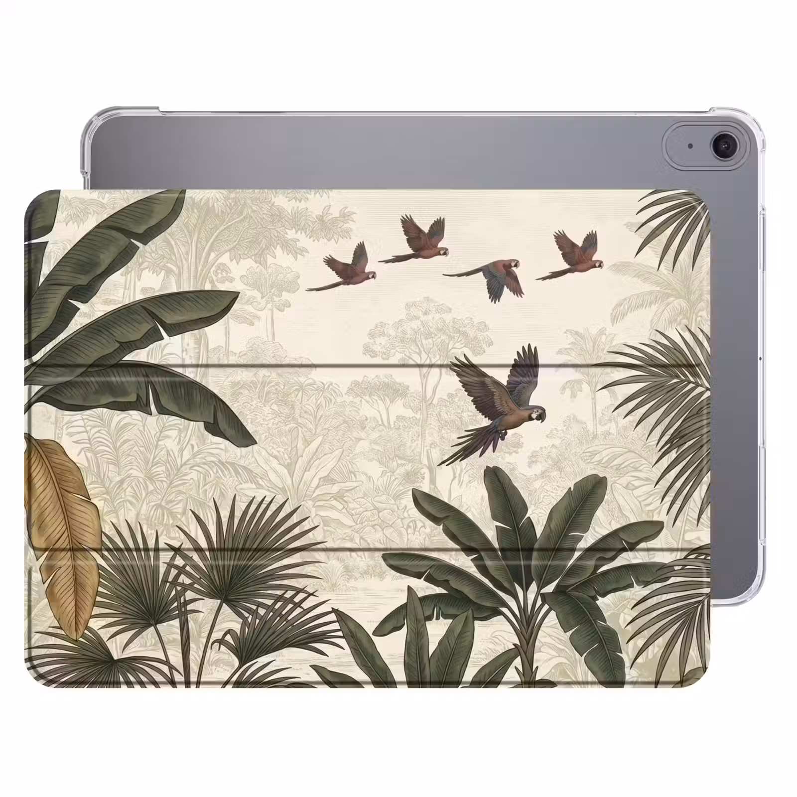 iPad hoes - Papagaaien - Jungle - Tropisch - Green — 1
