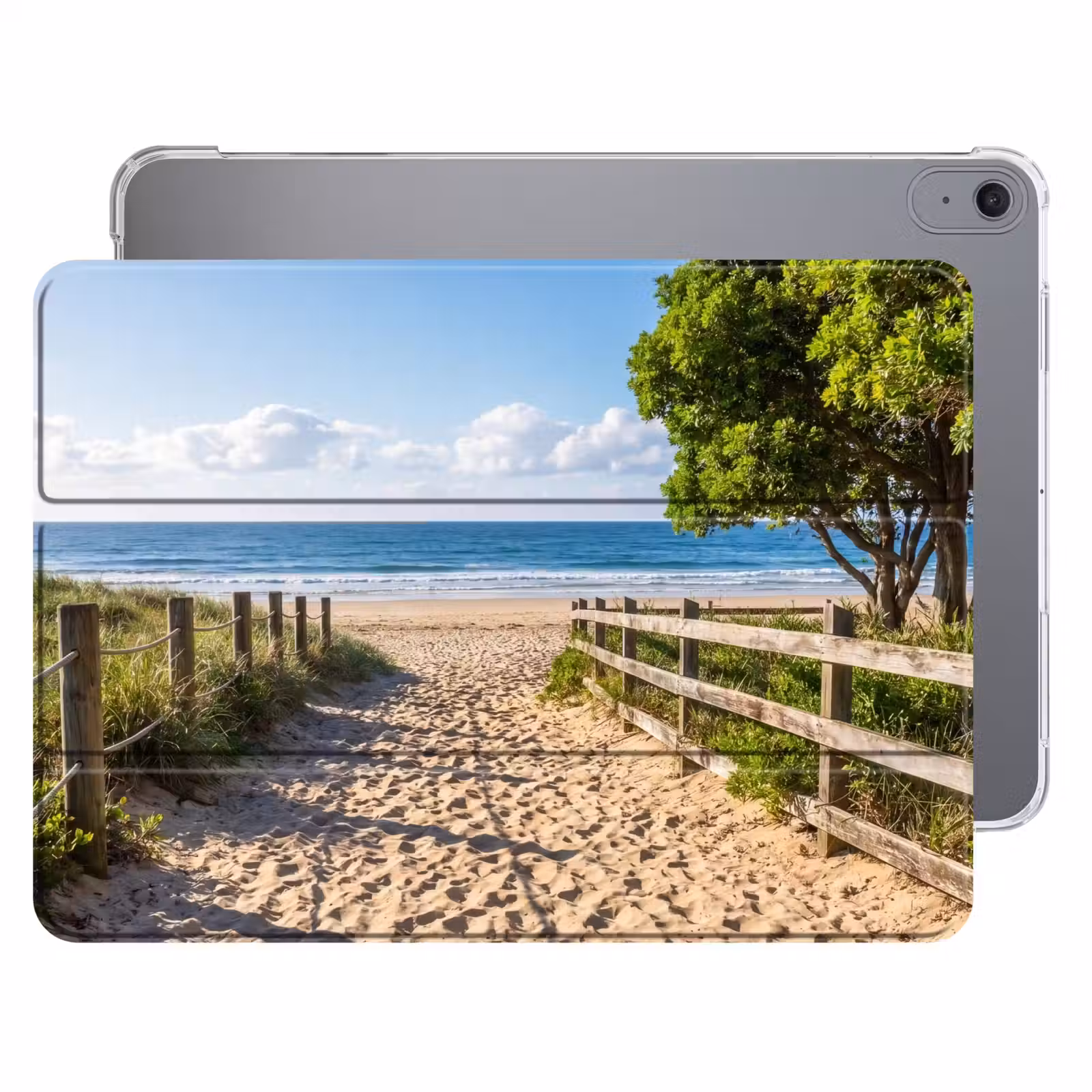 iPad hoes - Strand - Zandpad - Oceaan - Natuur — 1
