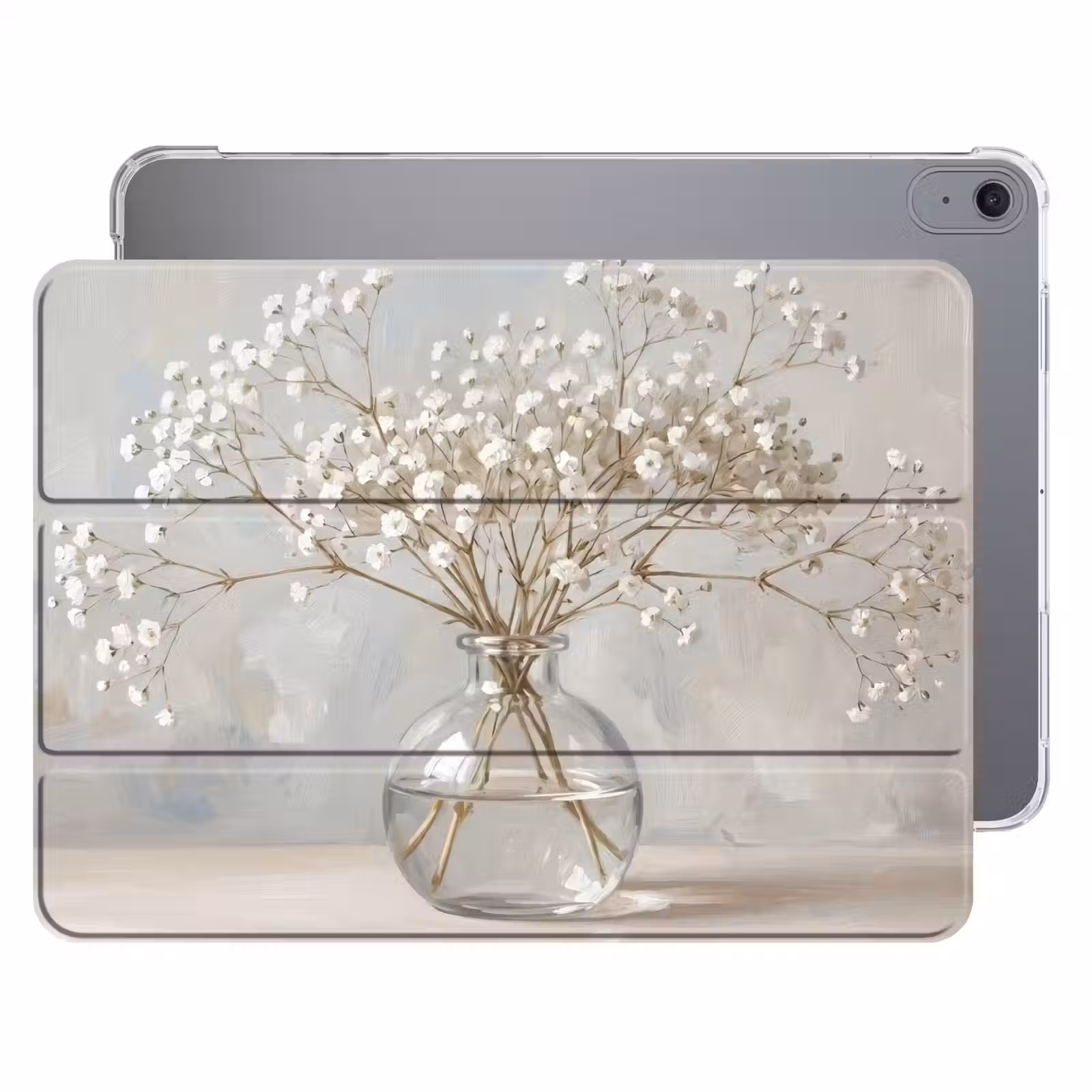 iPad hoes - Vaas - Gipskruid - Wit — 1