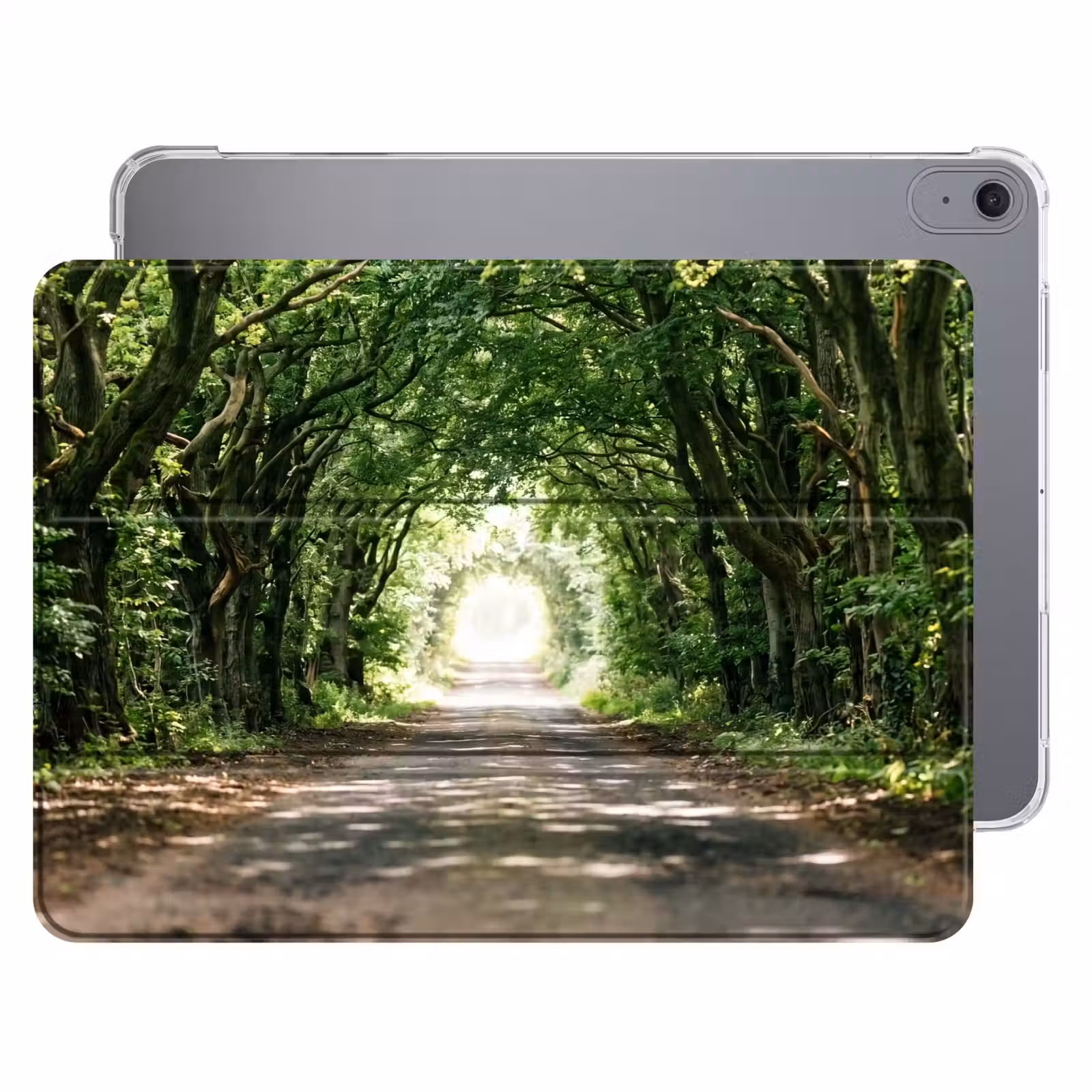 iPad hoes - Weg - Bomen - Natuur - Groen — 1