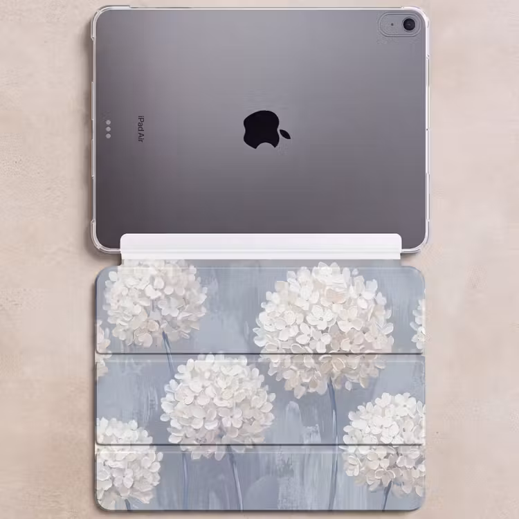 iPad hoes - Bloemen - Illustratie - Blauw — 6