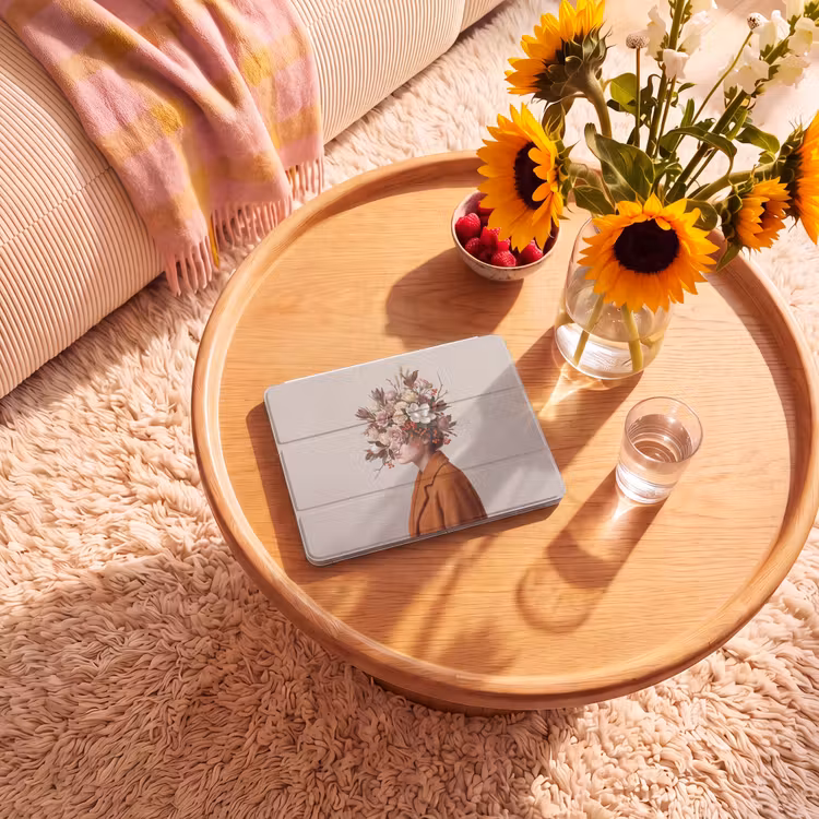 iPad hoes - Gezicht - Boeket - Kleurrijk — 2