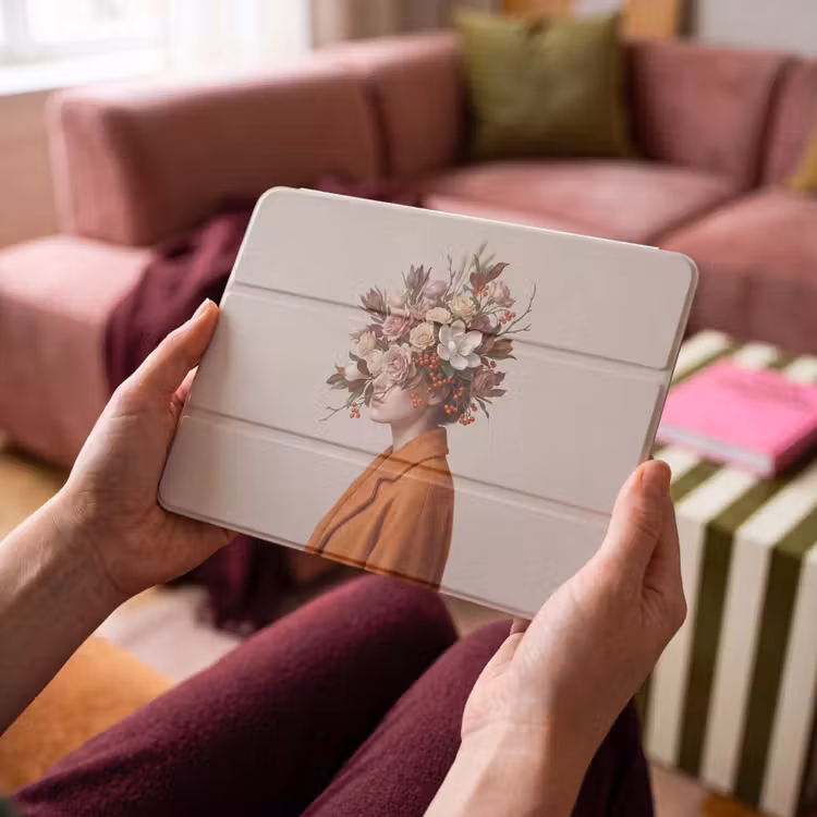 iPad hoes - Gezicht - Boeket - Kleurrijk — 4