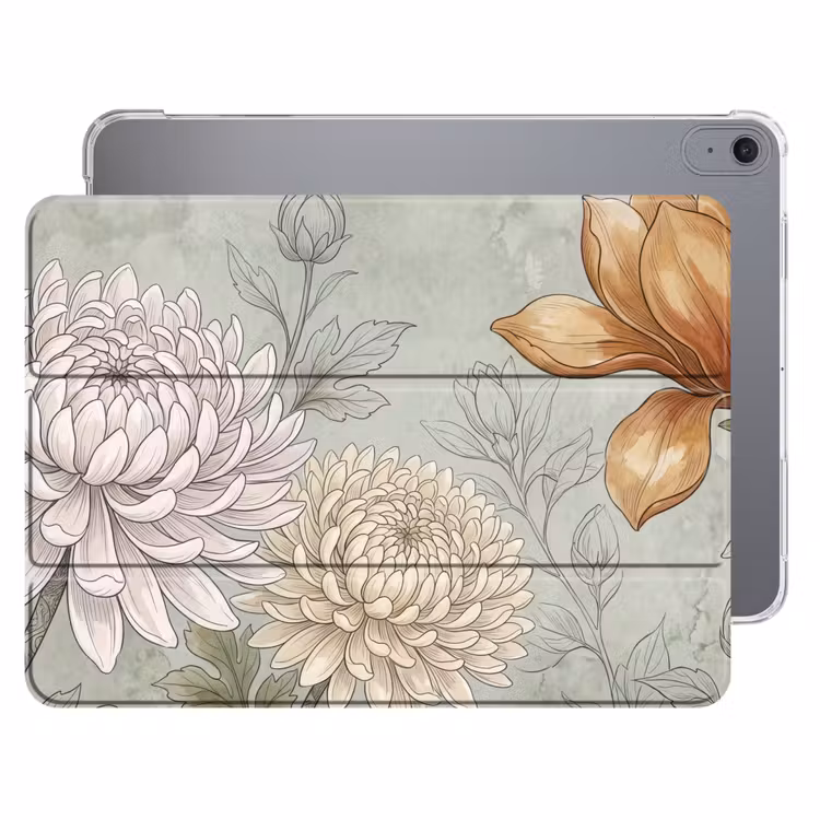 iPad hoes - Illustratie - Bloemen - Groen — 1