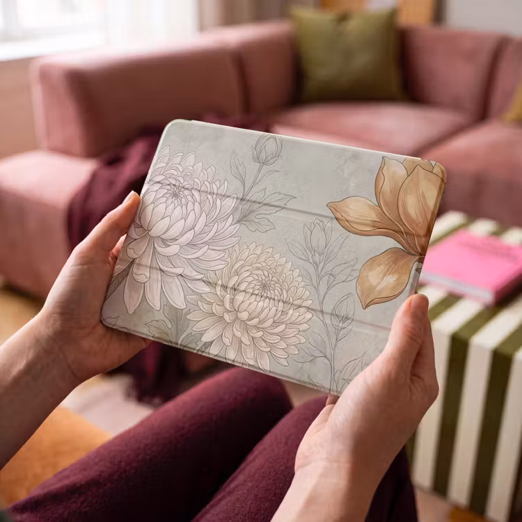 iPad hoes - Illustratie - Bloemen - Groen — 4