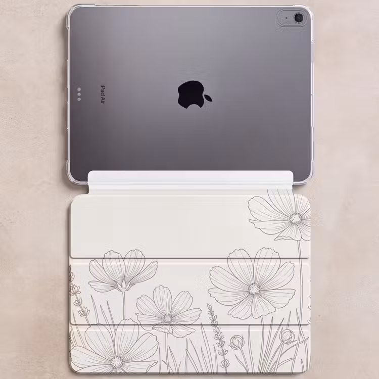 iPad hoes - Minimalistisch - Modern - Bloemen - Beige — 6