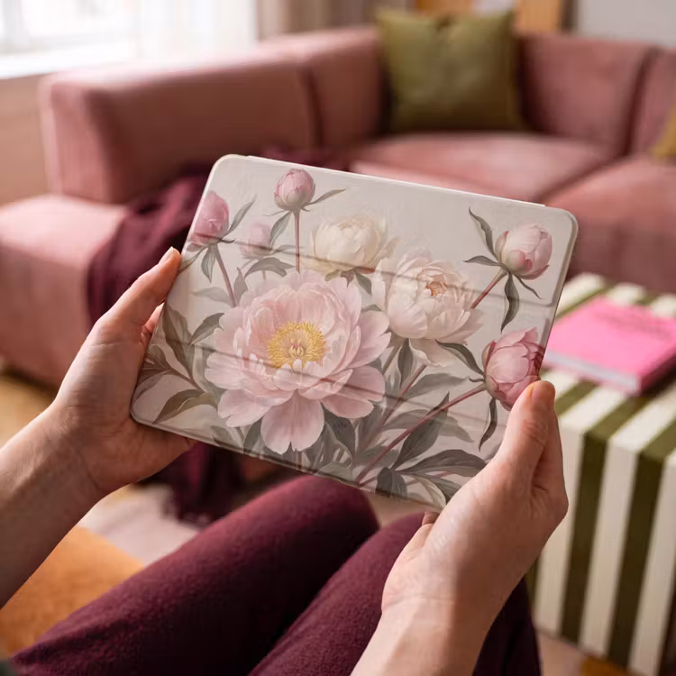 iPad hoes - Pioenrozen - Boeket - Roze — 4