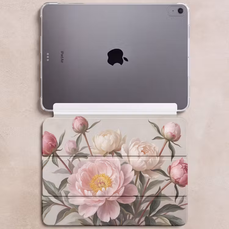 iPad hoes - Pioenrozen - Boeket - Roze — 6