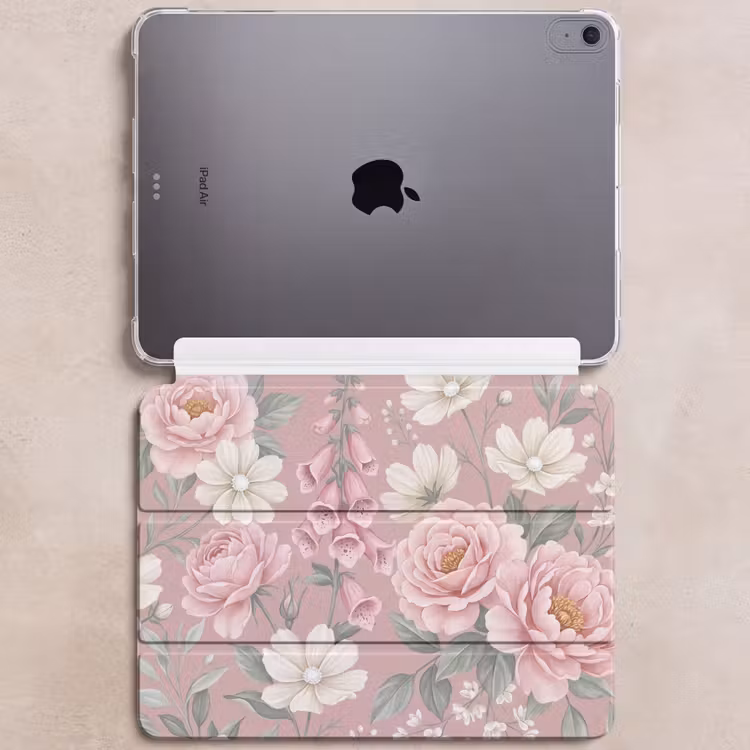 iPad hoes - Pioenrozen - Vingerhoedskruid - Pink — 6