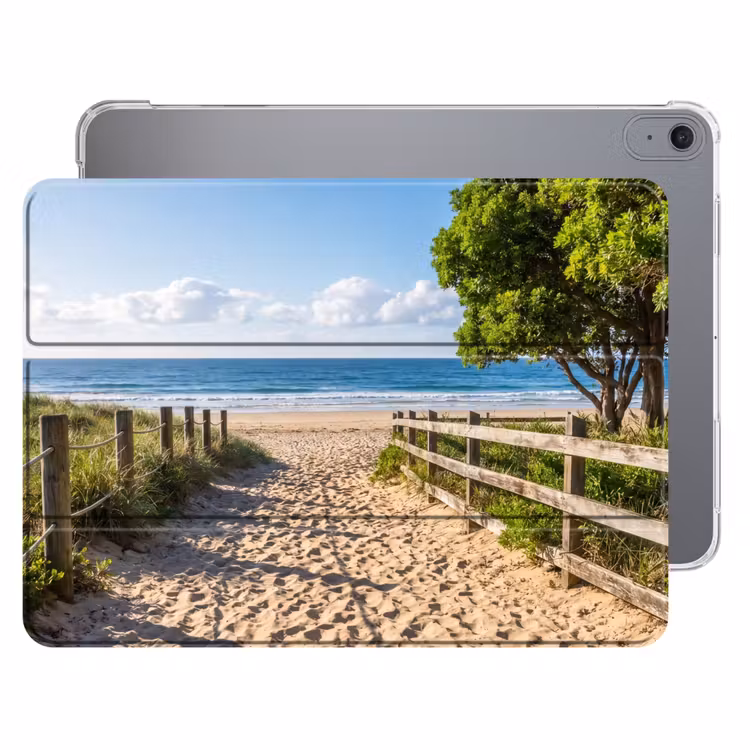 iPad hoes - Strand - Zandpad - Oceaan - Natuur — 1