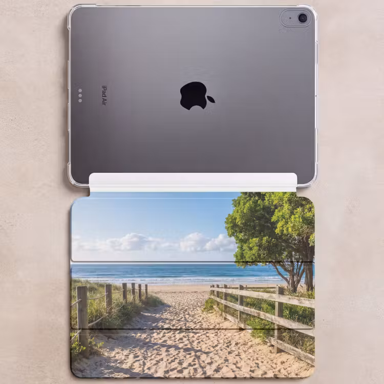 iPad hoes - Strand - Zandpad - Oceaan - Natuur — 6