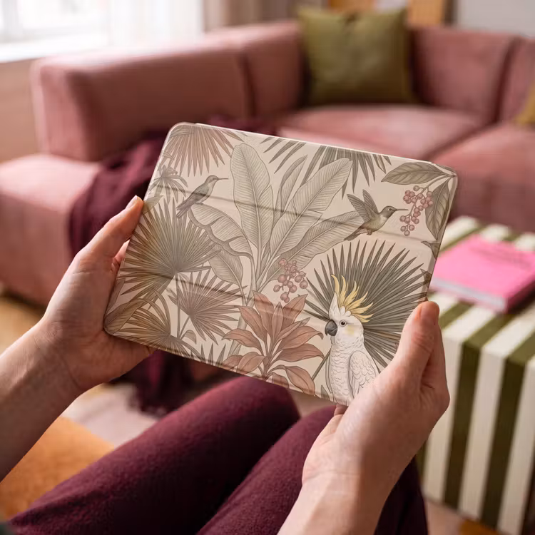 iPad hoes - Tropisch - Vogels - Beige — 4