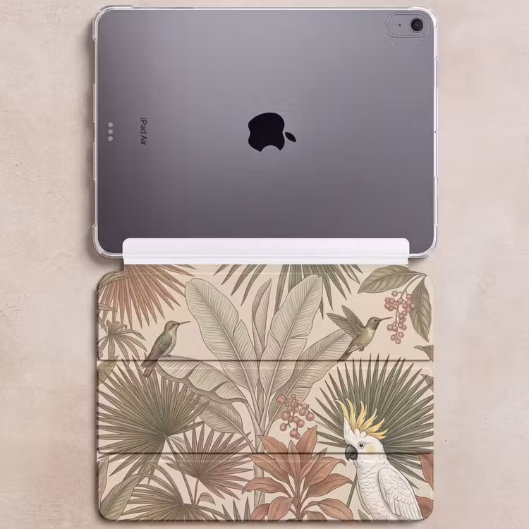 iPad hoes - Tropisch - Vogels - Beige — 6