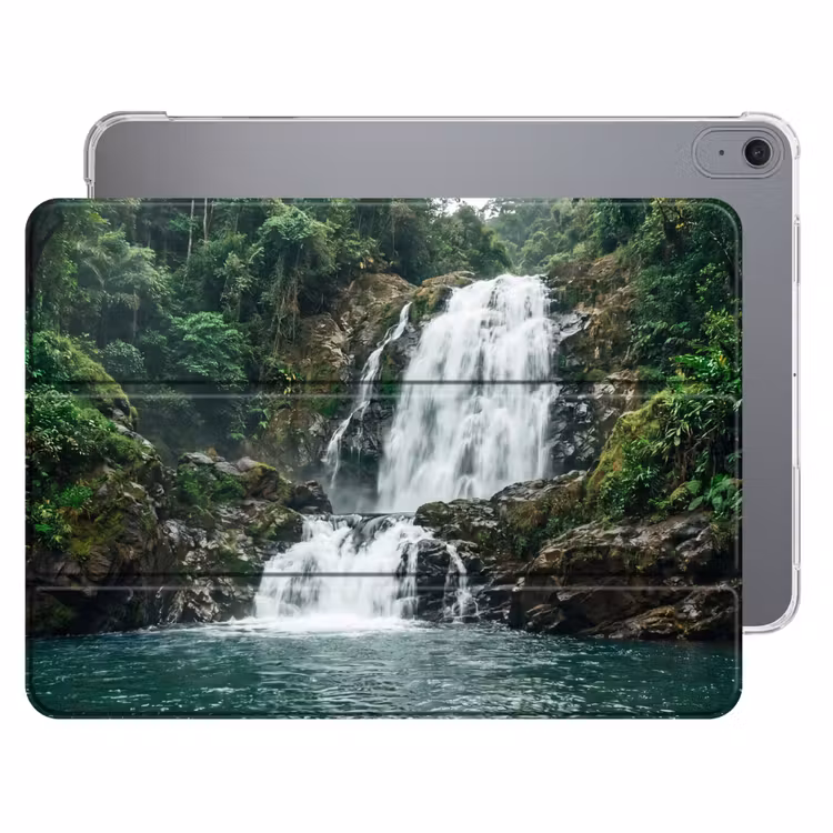 iPad hoes - Waterfall - Forest - Nature - Greenkhgyguyg — 1