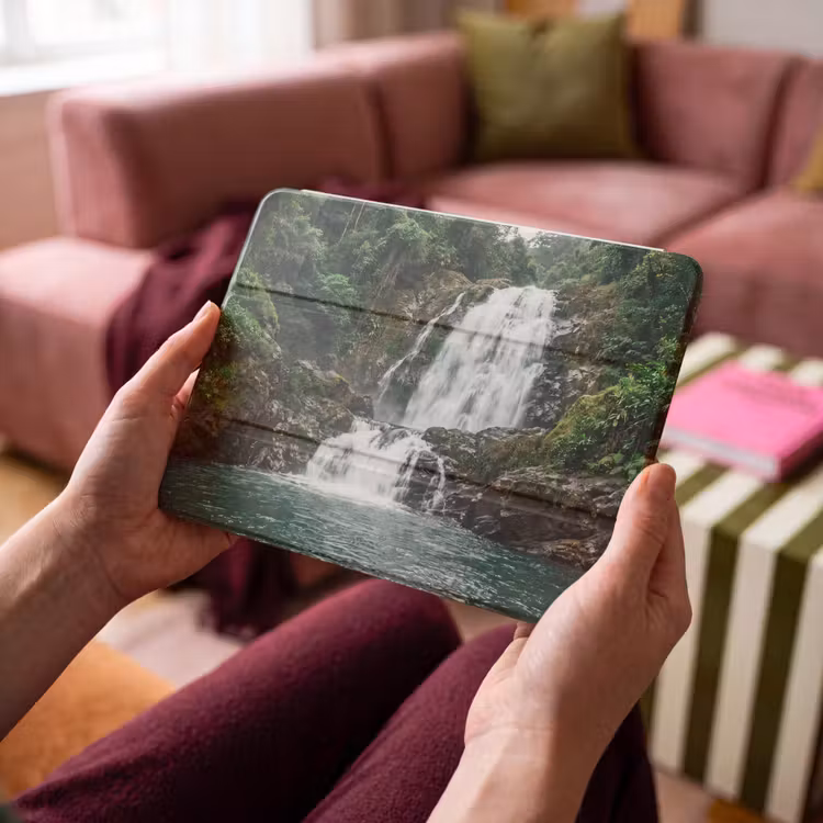 iPad hoes - Waterfall - Forest - Nature - Greenkhgyguyg — 4