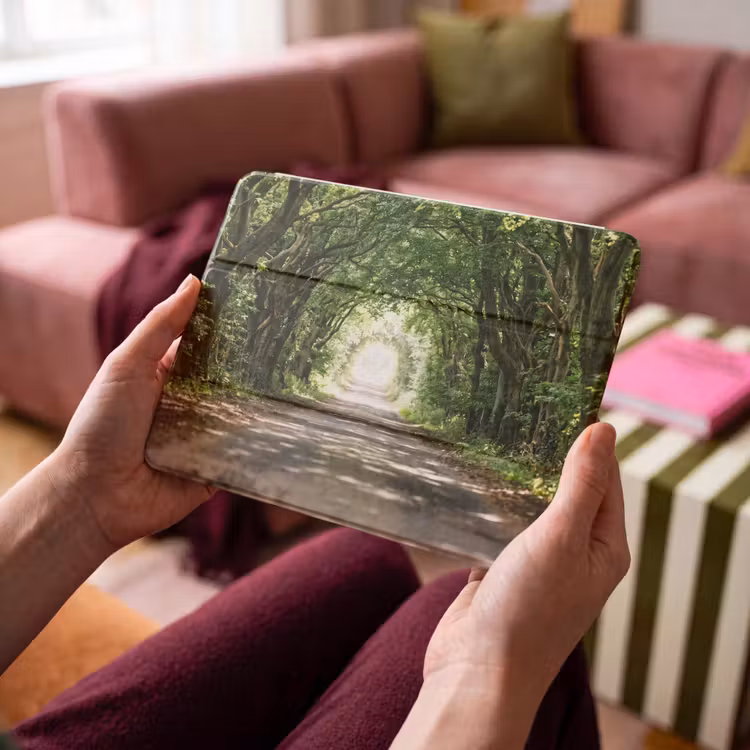 iPad hoes - Weg - Bomen - Natuur - Groen — 4