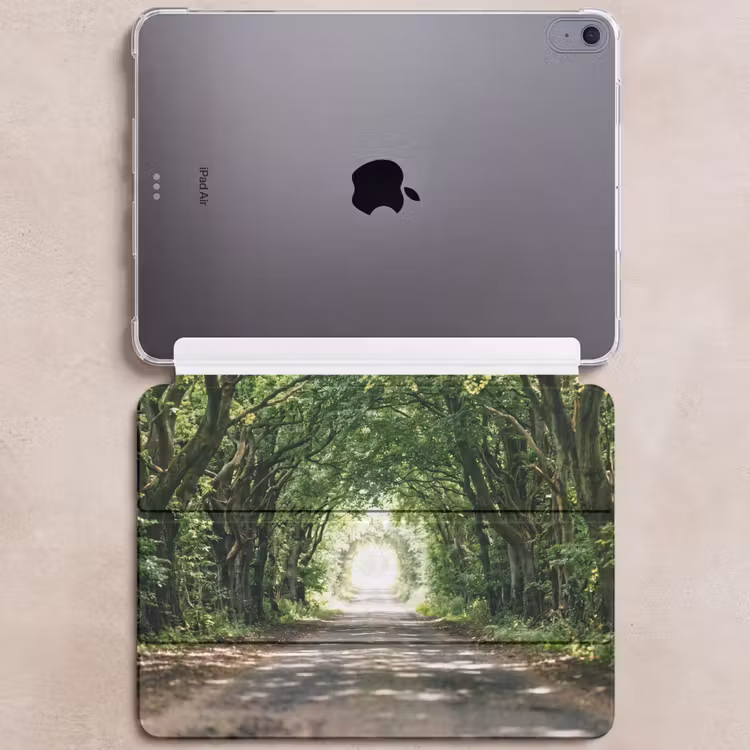 iPad hoes - Weg - Bomen - Natuur - Groen — 6