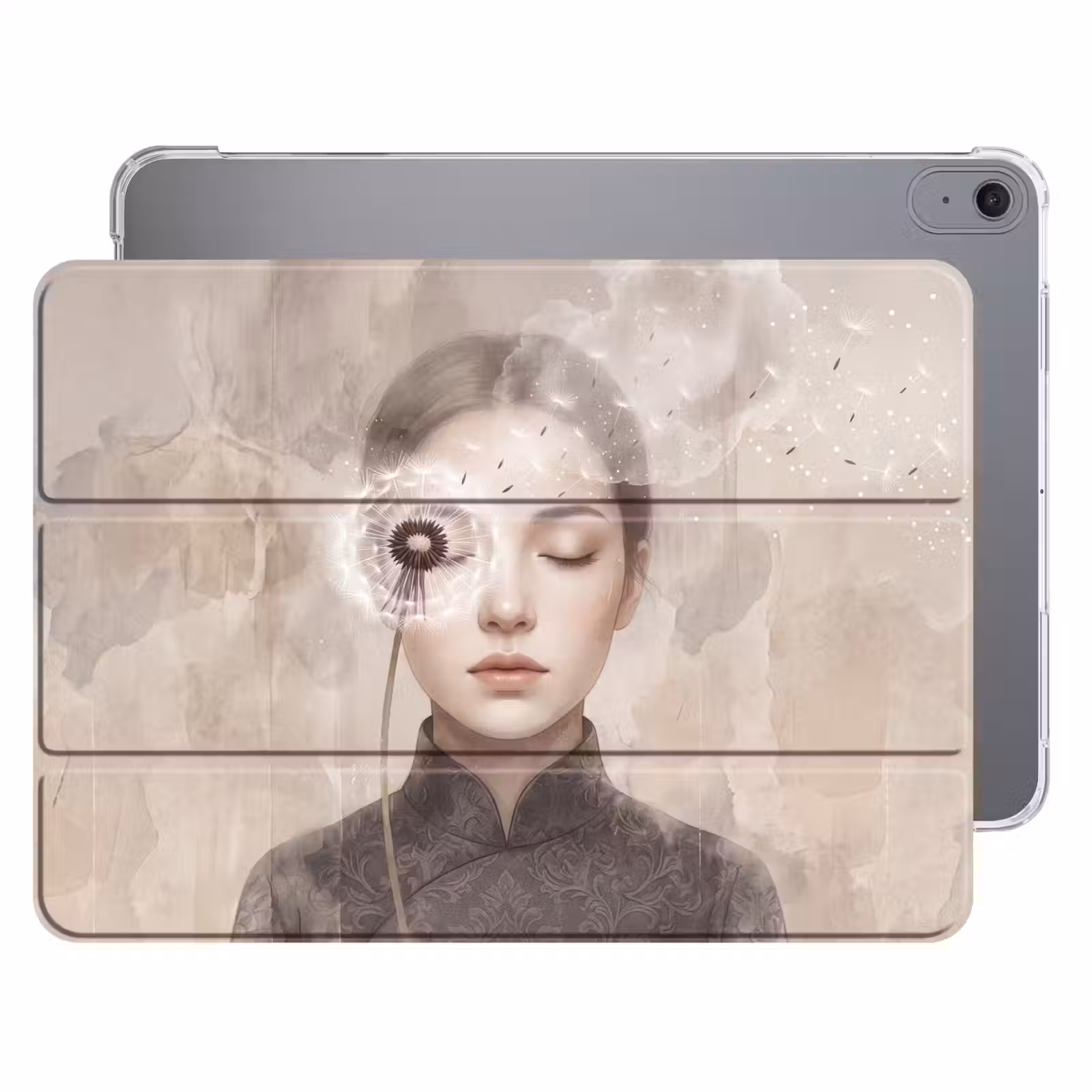iPad hoes - Vrouw - Sereen - Grijs — 1