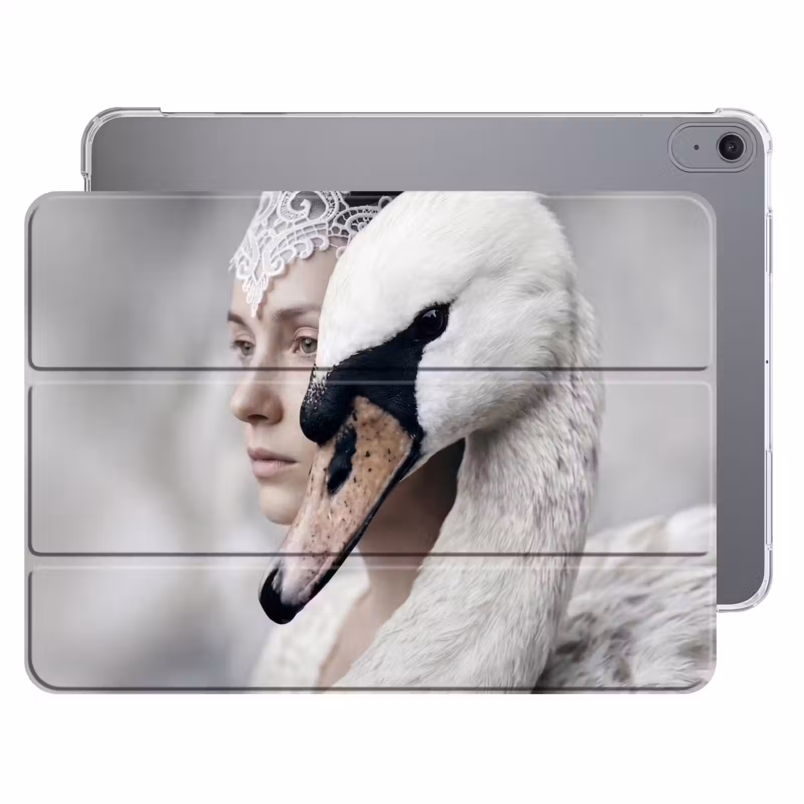 iPad hoes - Vrouw - Zwaan - Wit — 1