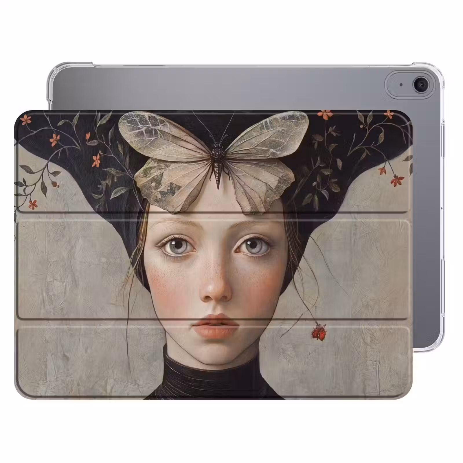 iPad hoes - Woman - Butterfly - Art - Classic - Muted — 1