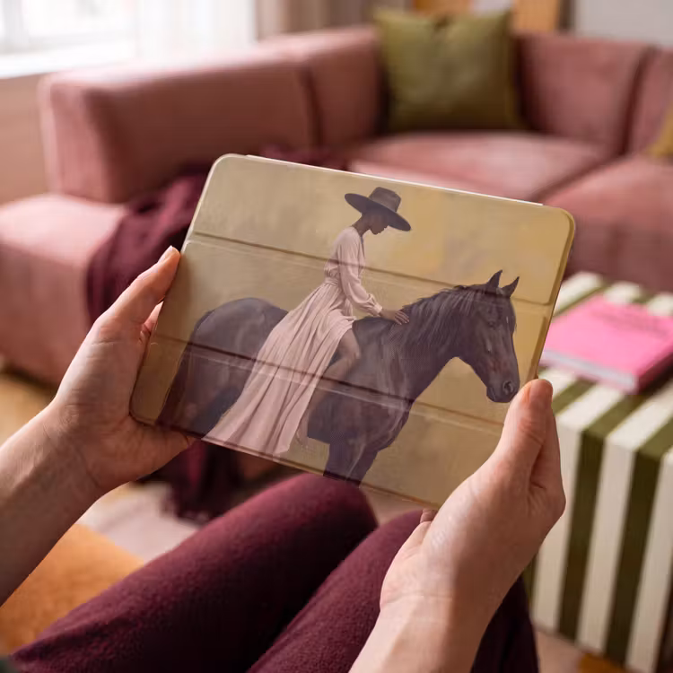 iPad hoes - Paard - Klassiek - Oker — 4