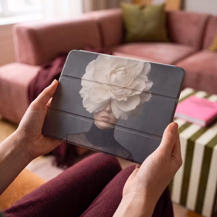 iPad hoes - Portret - Mysterieus - Wit — 4