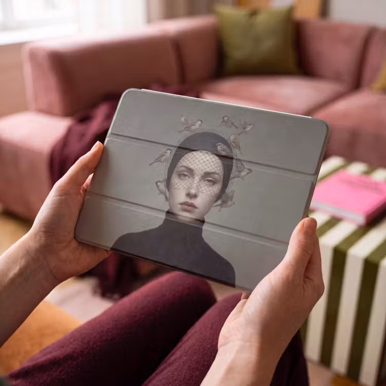 iPad hoes - Portret - Vogels - Zwart — 4