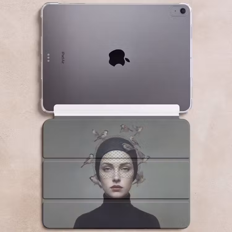 iPad hoes - Portret - Vogels - Zwart — 6