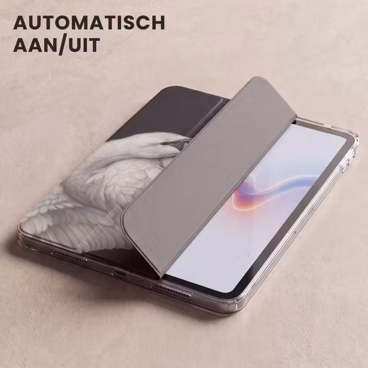 iPad hoes - Portret - Zwaan - Zwart - Wit — 5