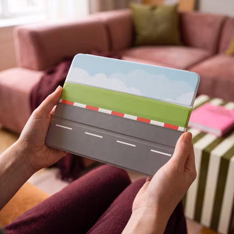 iPad hoes - Racebaan - Illustratie - Sport - Kleurrijk — 4