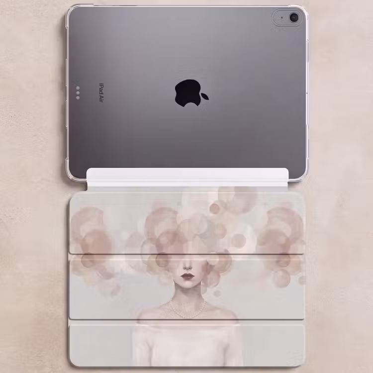 iPad hoes - Vrouw - Cirkels - Beige — 6