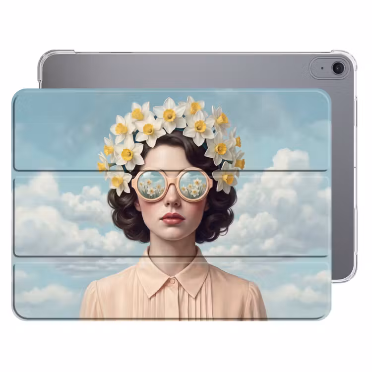 iPad hoes - Vrouw - Narcissen - Geel — 1