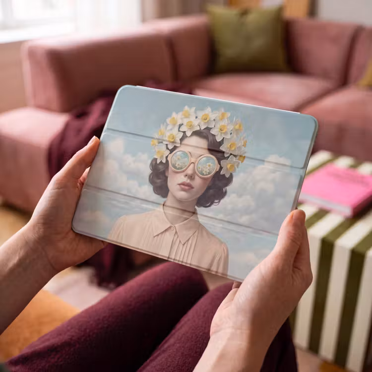 iPad hoes - Vrouw - Narcissen - Geel — 4