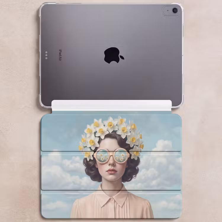 iPad hoes - Vrouw - Narcissen - Geel — 6