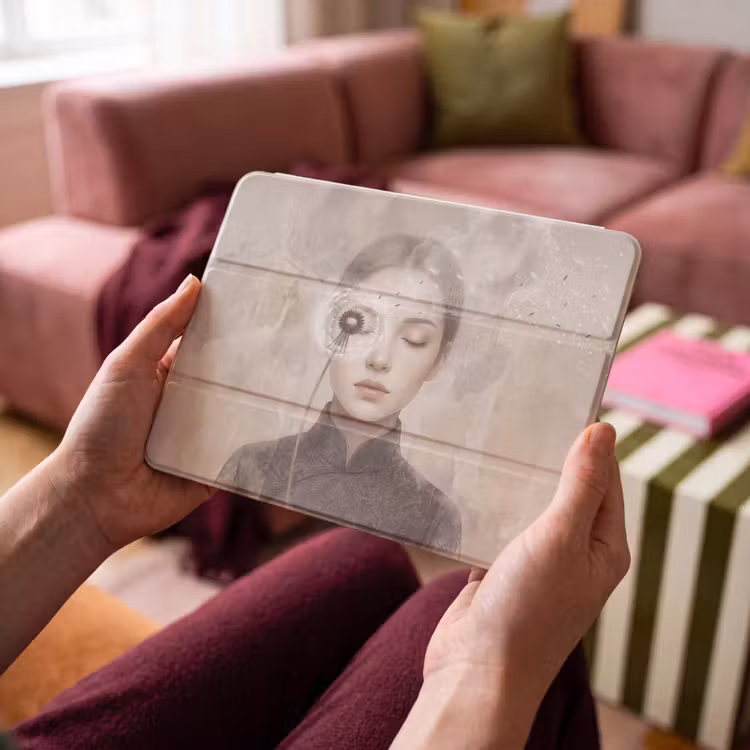 iPad hoes - Vrouw - Sereen - Grijs — 4