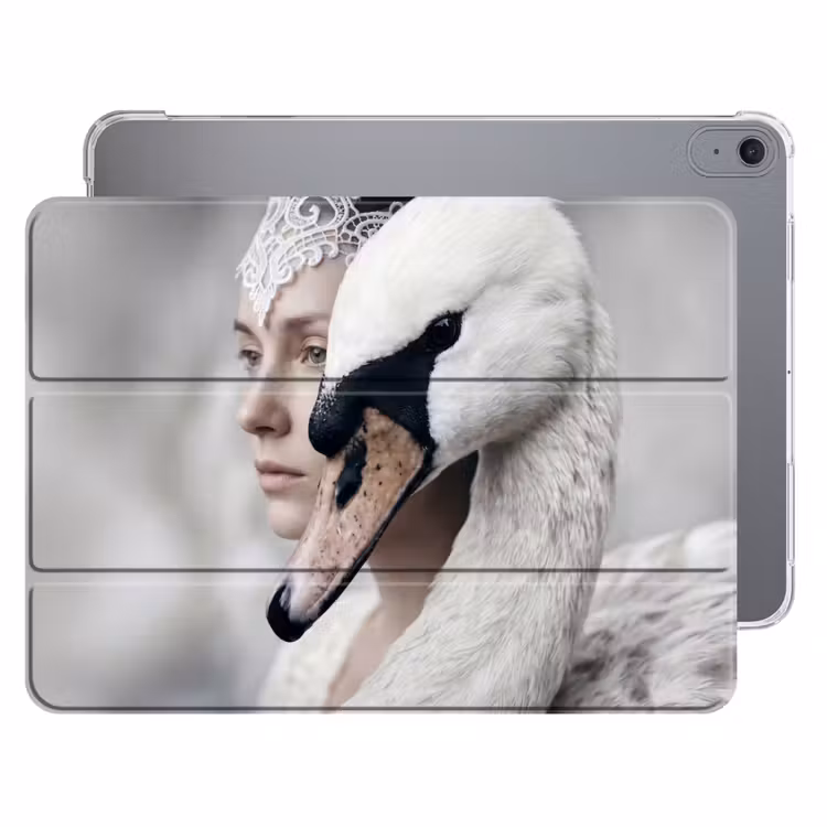 iPad hoes - Vrouw - Zwaan - Wit — 1
