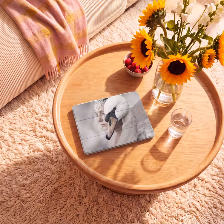 iPad hoes - Vrouw - Zwaan - Wit — 2