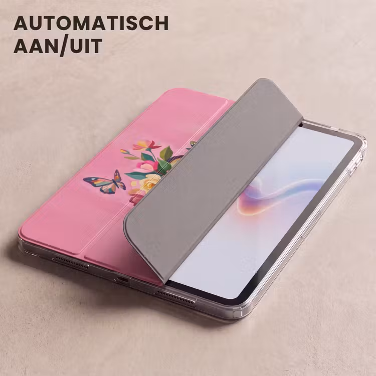 iPad hoes - Vrouwengezicht - Vlinders - Kleurrijk — 5