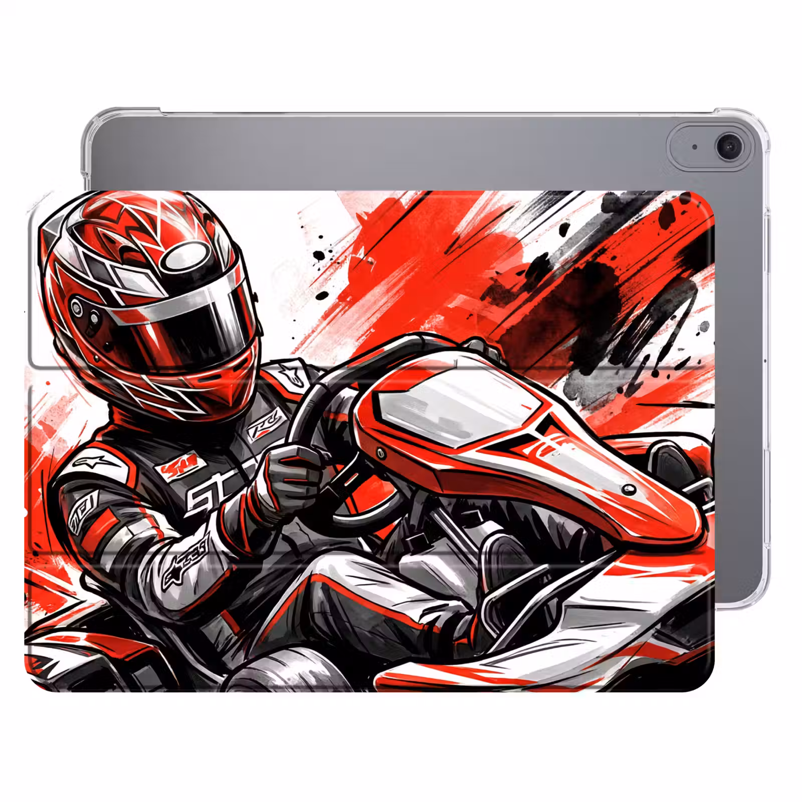 iPad hoes - Kart - Coureur - Snelheid - Rood — 1