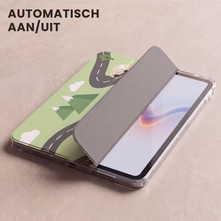 iPad hoes - Auto - Bergweg - Natuur - Illustratie — 5