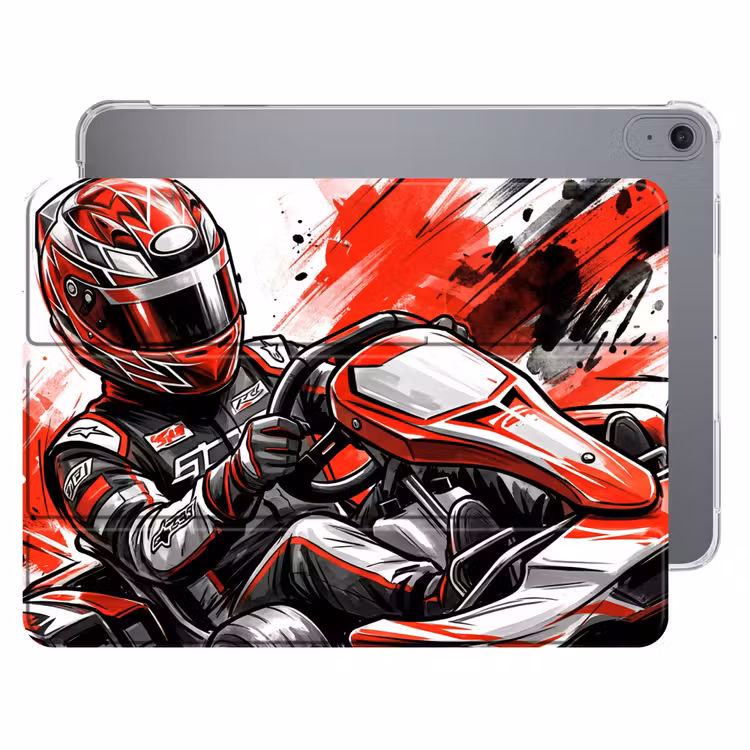 iPad hoes - Kart - Coureur - Snelheid - Rood — 1